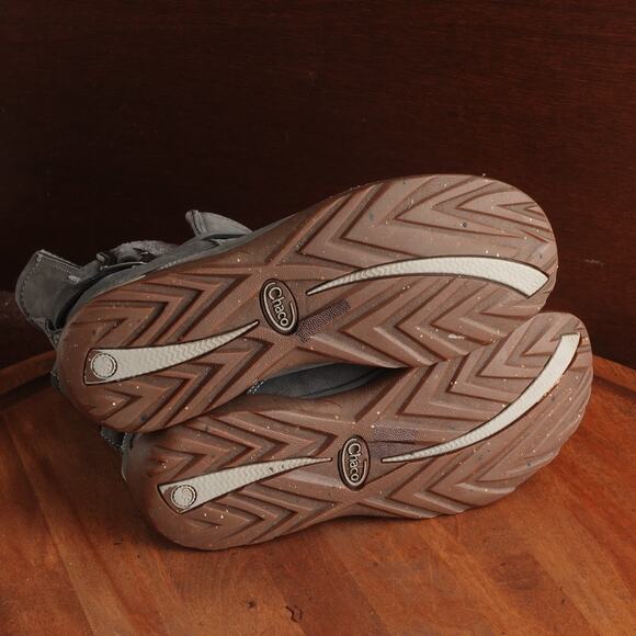 Chaco Boots WMS SZ 7 Gray Hopi Leather Pull On Waterproof Outdoor Casual Winter - Picture 10 of 15